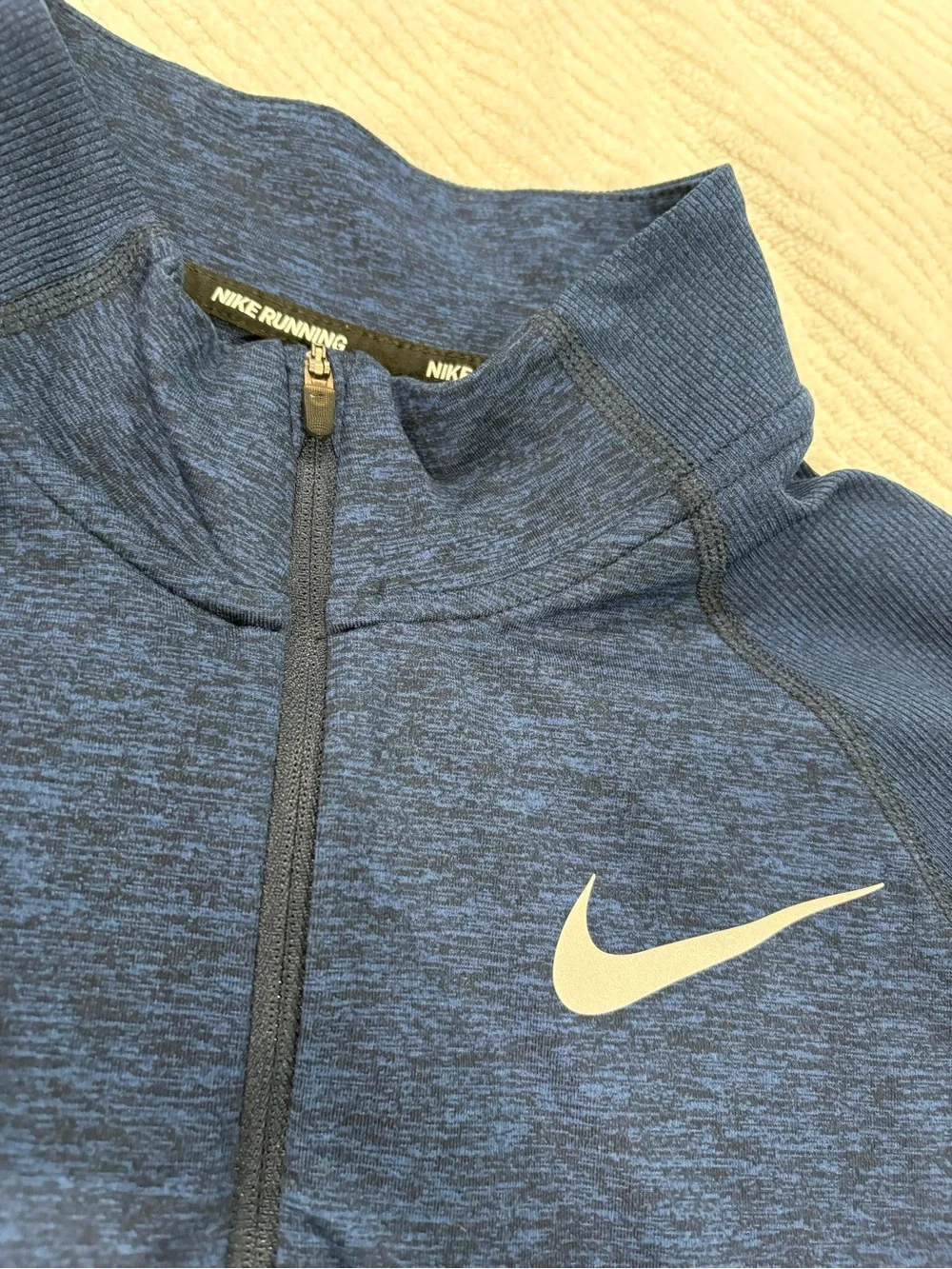 Nike Navy Blue Quarter-Zip Athletic Pullover